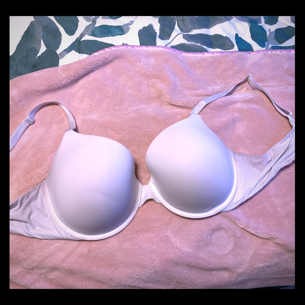 White demi bra